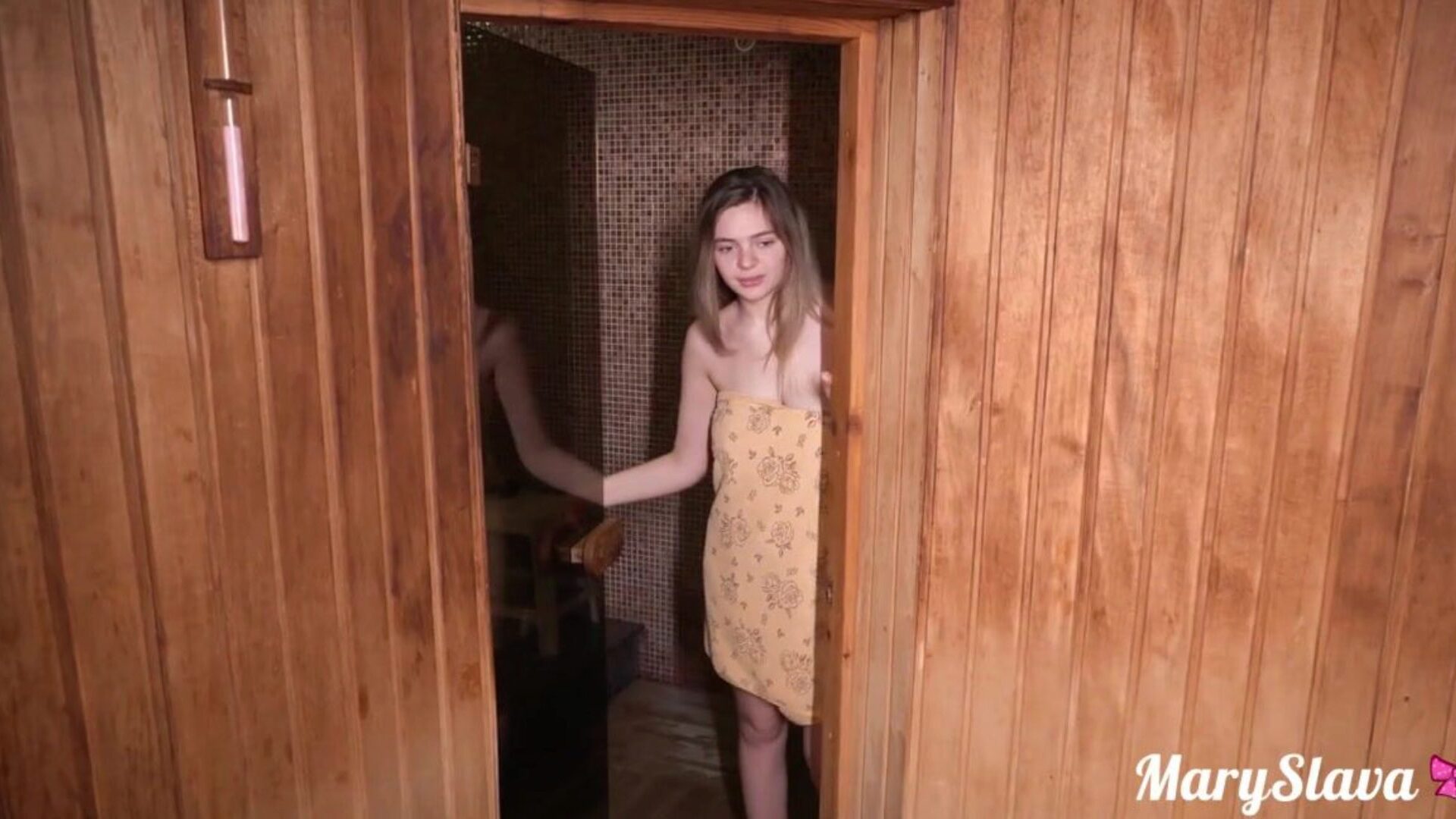 Fucked Hard a Lustful Stranger Girl in Public Sauna